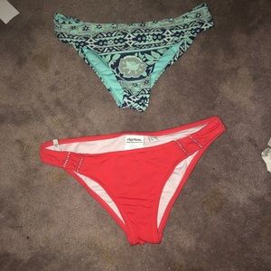 2 bathing suit bottoms